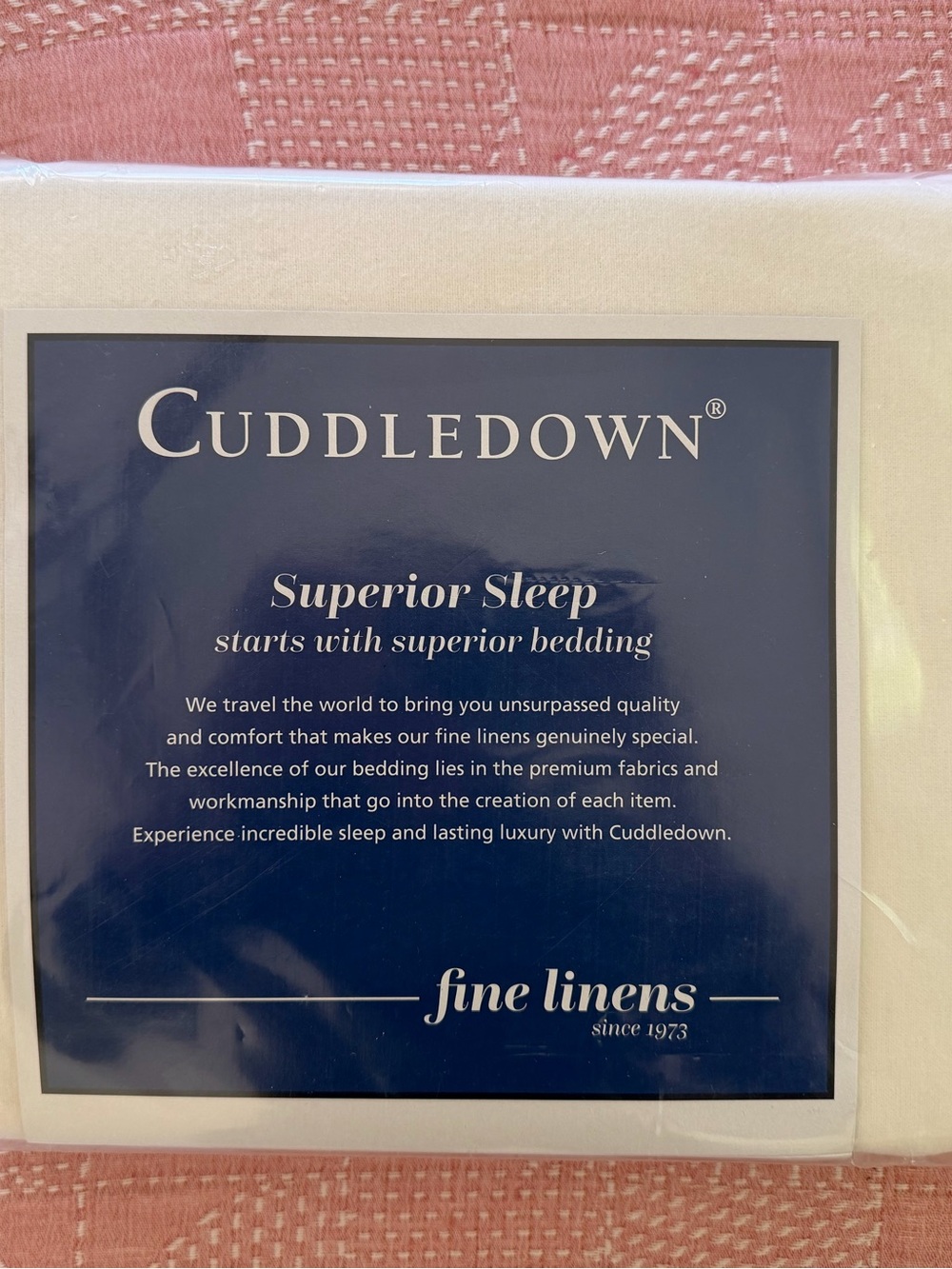 Cuddledown Flannel Queen Fitted Sheet White 100% Cotton Made In Germany 60x80 in